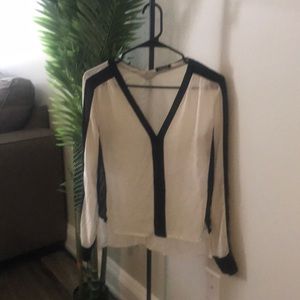 Dreamy black and white blouse